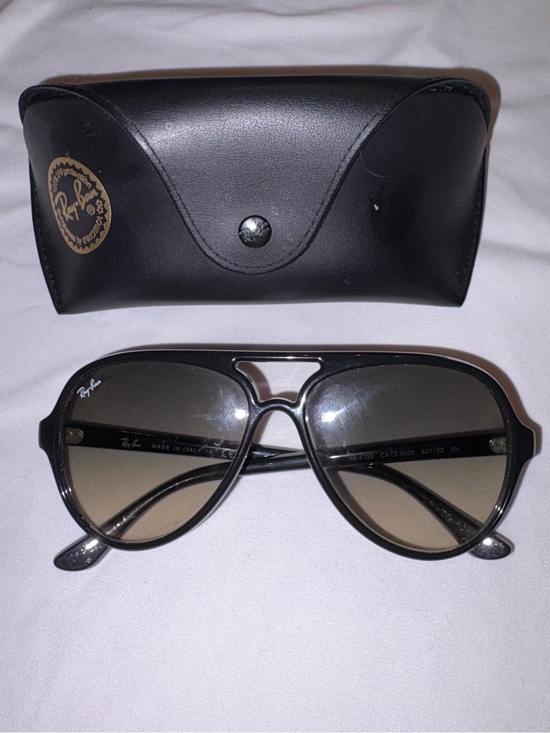 Ray-Ban Accessories - Ray-Ban Women's Black Frame Sunglasses with Brown Gradient Lenses